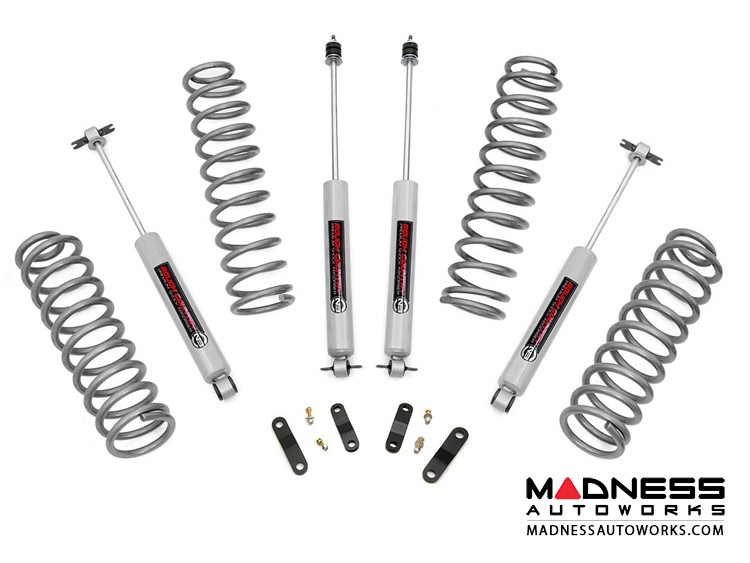 Jeep Wrangler JK Unlimited Suspension Lift Kit w/Premium M3 Shocks - 2.5" Lift